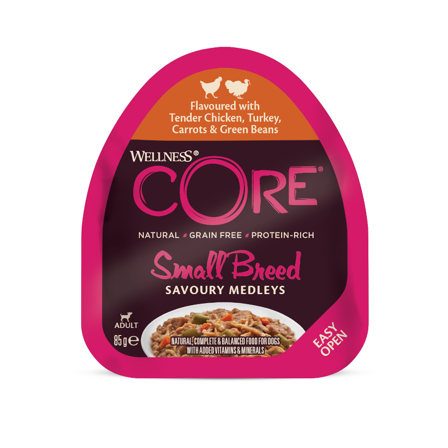 Wellness Core Small Breed Grain Free Frango e Peru Terrina para cães, , large image number null